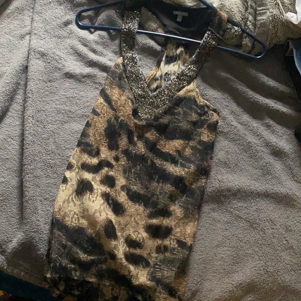 Cheetah print blouse